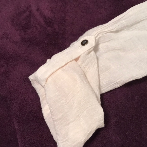 Ivory blouse with sheer floral mesh detail - Picture 3 of 5